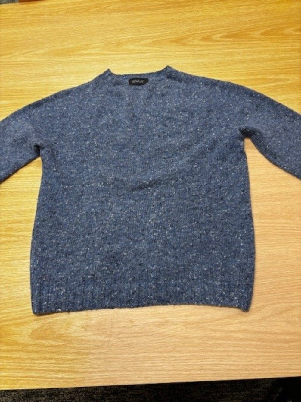 Howlin’ Made in Scotland Blue Speckled Wool Crewneck Sweater Size S